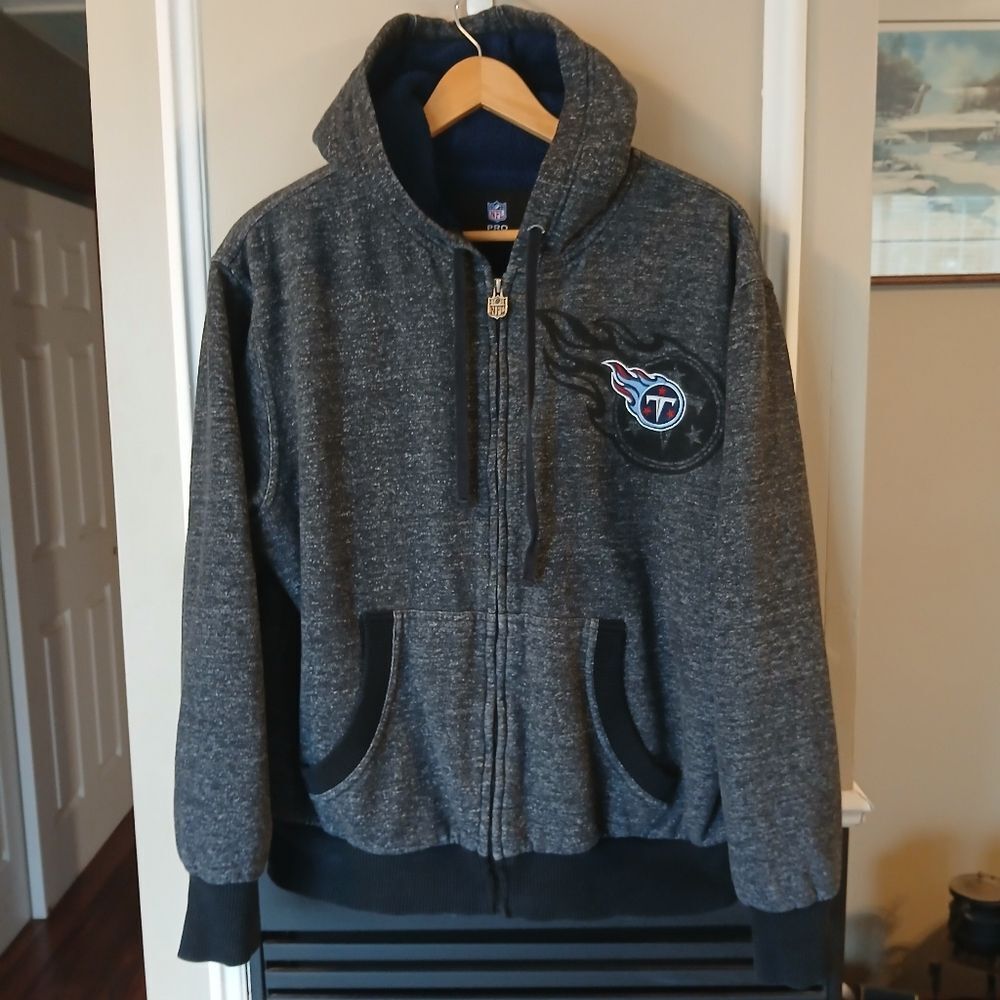 NFL Pro Line Tennessee Titans Full Zip Hooded Jacket Size Large - Picture 9 of 10